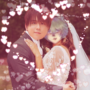 byye0n.cyj created a fake wedding image of Cat Boy Card0 and Keung To